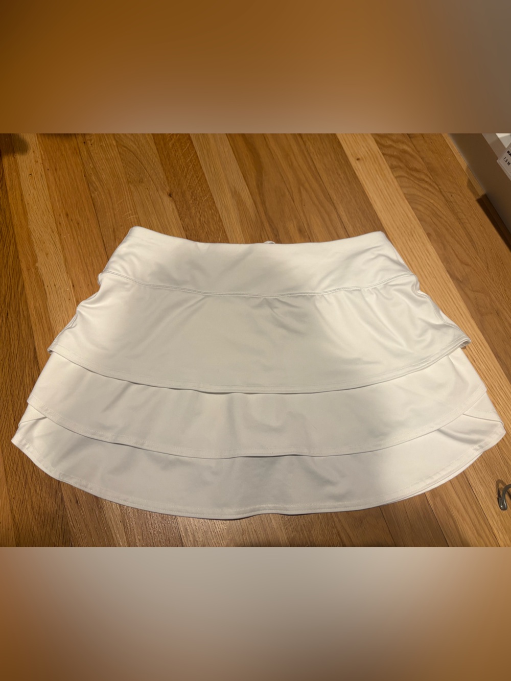 Athleta White Tiered Mini Skirt